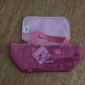 Trader Joe's Pink Insulated Mini Cooler Bag